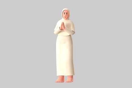Preview: Praying White-Robed Figure