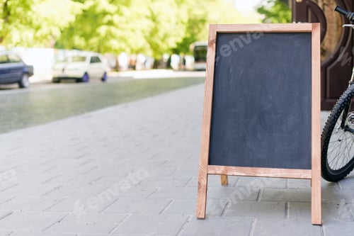 Preview: Blank mock up of vertical street poster billboard