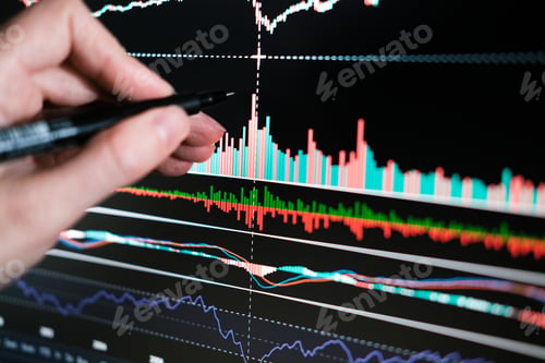 Preview: Working with stock market charts. Indicators and trading volumes. Trading. Candlestick chart.
