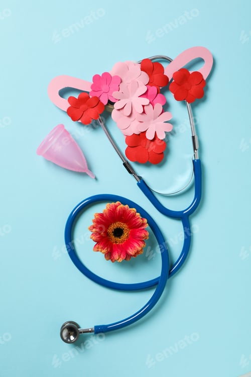 Preview: Women's health and women's healthcare concept with uterus