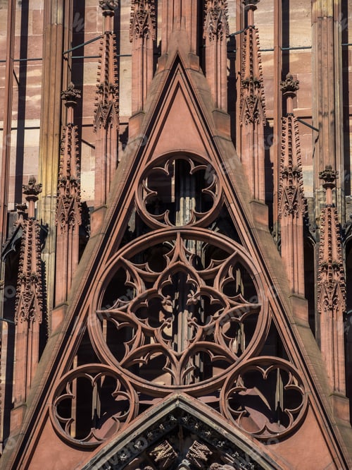 Preview: Outside of the Notre dane de Strasbourg Cathedral in Alsace