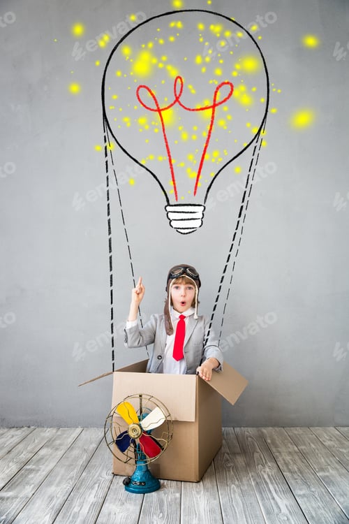 Preview: Child pretend to be businessman