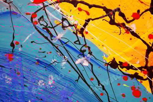 Preview: Abstract oil painting close up