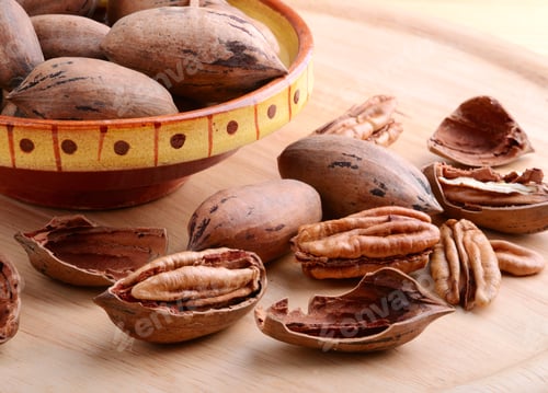Preview: Pecan nuts closeup