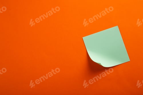 Preview: blank notepad on color background