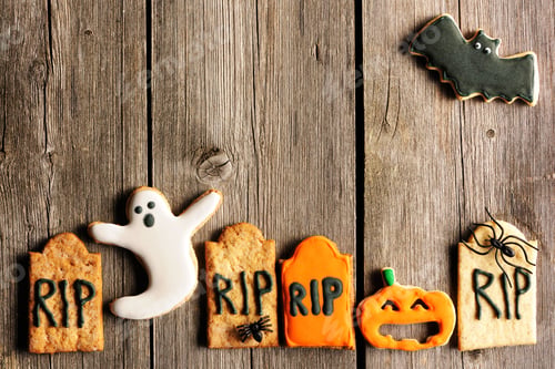 Preview: Halloween homemade gingerbread cookies