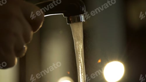 Preview: Process of washing your hair in a hairdresser: Close-up a hairdresser washes a client's head for a