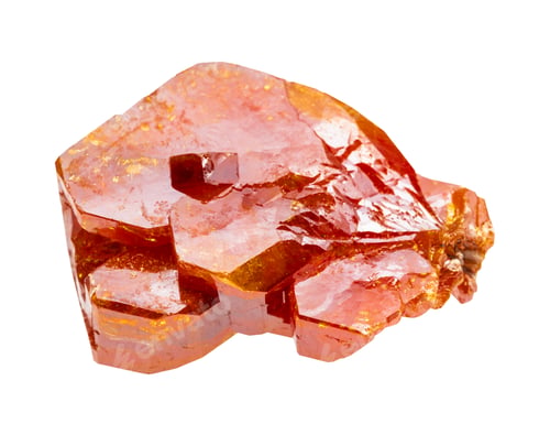 Preview: raw vanadinite crystal mineral isolated on white