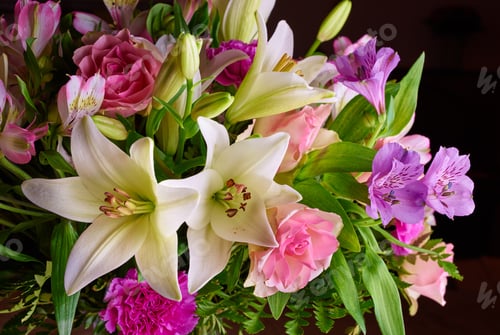 Preview: Colourful bouquet of flowers