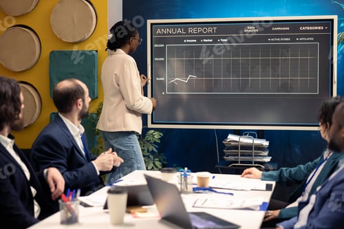 Preview: Staff team analyzing trends to help making crucial decisions