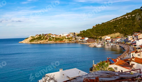 Preview: Karaburun / Izmir / Turkey, February 4, 2019, Panaromic view in Karaburun, Izmir