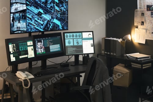 Preview: Analyzing Security Footage in Modern Surveillance Room