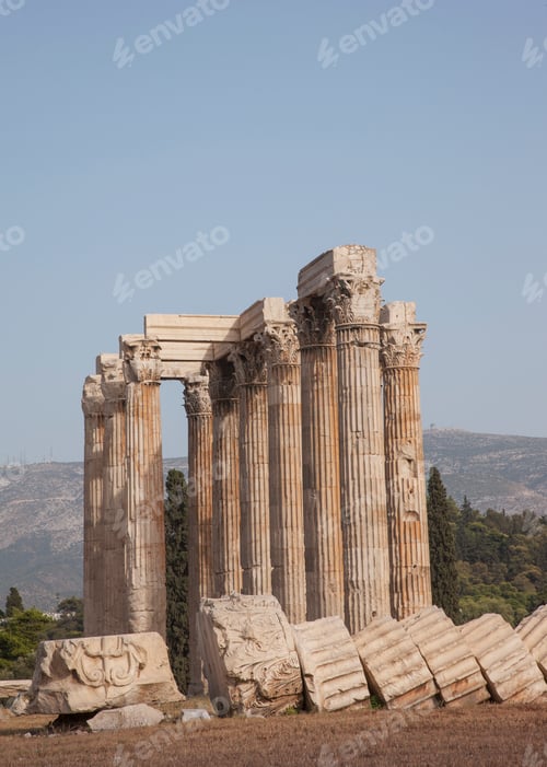 Preview: Ruins of the temple of Olympian Zeus, Athens, Greece