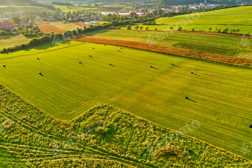 Preview: Aerial view of agricultural fields