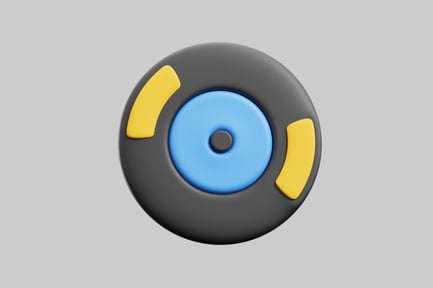 Preview: Vinyl record cartoon asset