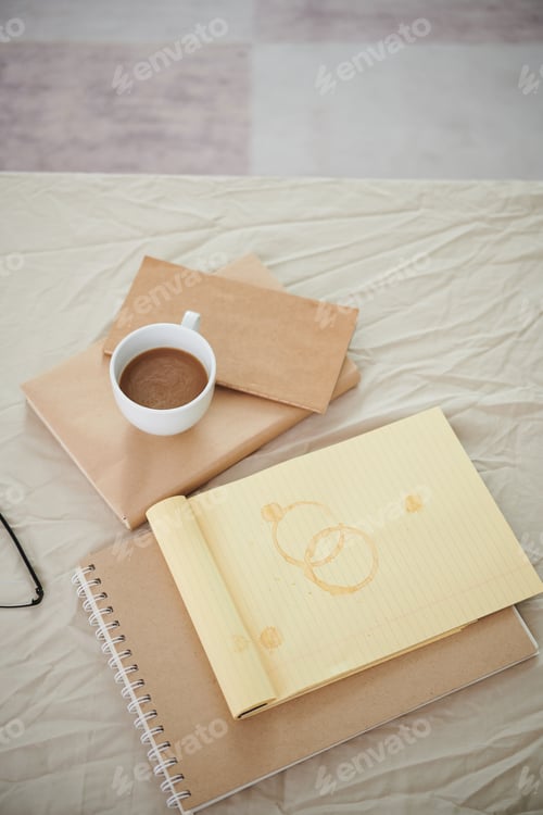 Preview: Notepad with Coffee Stains