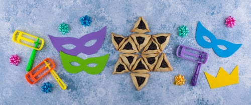Preview: Jewish holiday Purim celebration concept