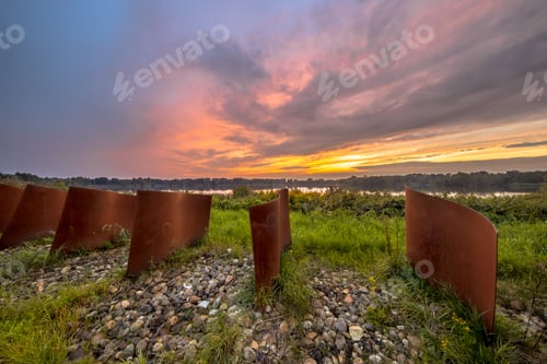 Preview: Rusty Metal objects in landscape