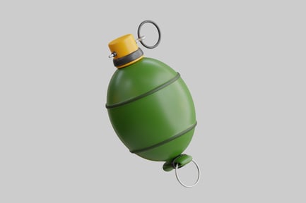 Preview: Cartoon hand grenade prop