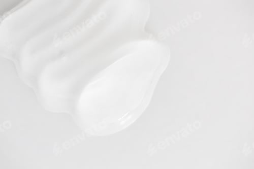 Preview: Clear transparent skincare gel white minimal background