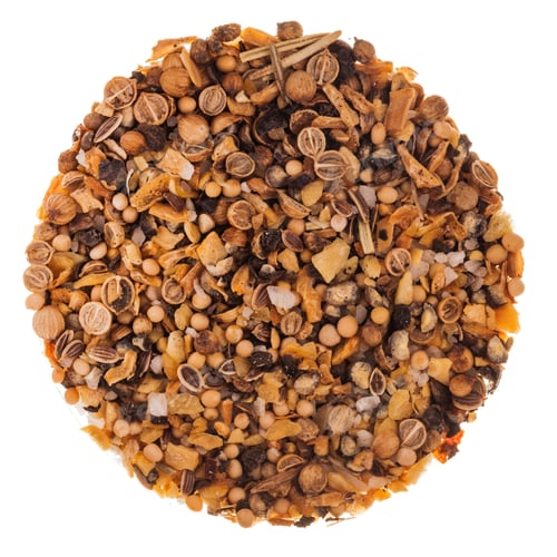 Heap of Spices in Close Up Circle