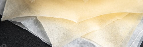 Preview: brik dough thin sheet raw packaging dough phyllo fresh delicious gourmet food background