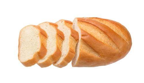 Preview: Sliced bread isolated on white background
