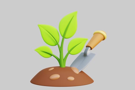 Aperçu: Plante miniature avec couteau intégré