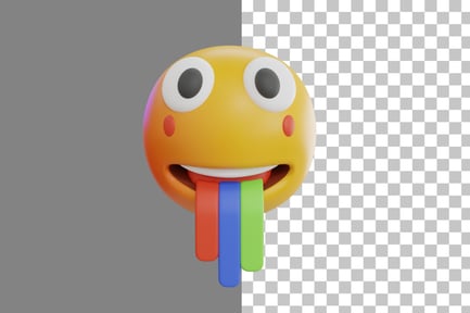 Preview: Vomiting Emoji 3D Icon