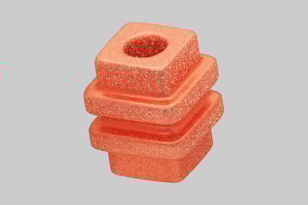 Preview: Stacked square orange stone
