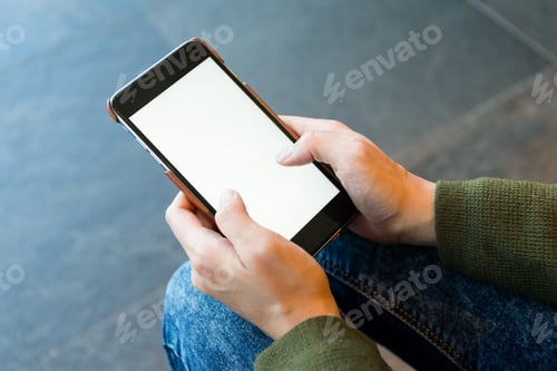 Preview: Woman use of smart phone