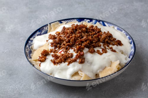 Preview: Turkish food; Tatar boregi or Tatar mantisi