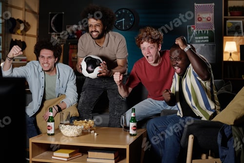 Preview: Soccer Fans Watching Match