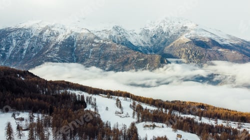 Vorschau: Winterlandschaft, Luftbild.