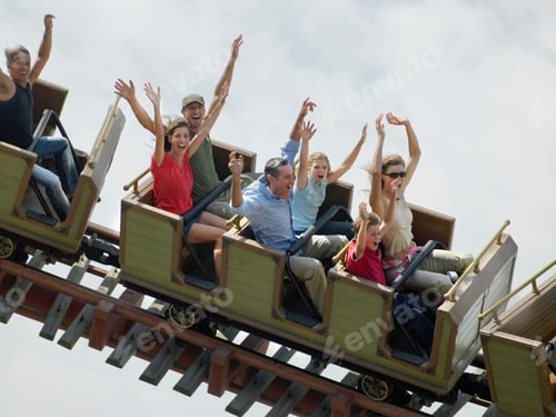 Preview: People on a rollercoaster