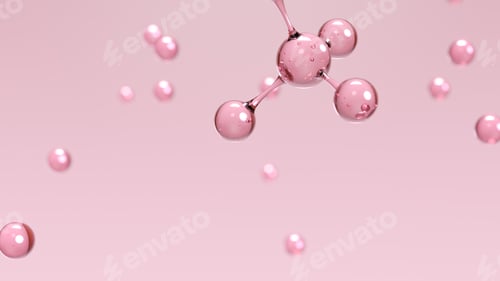 Preview: Crystal Clear 3D Molecular Structure Scientific Visualization Design 3D render