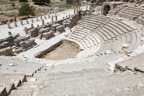 Preview: Ephesus archeological site. Ancient odeon. Roman empire in Turkey