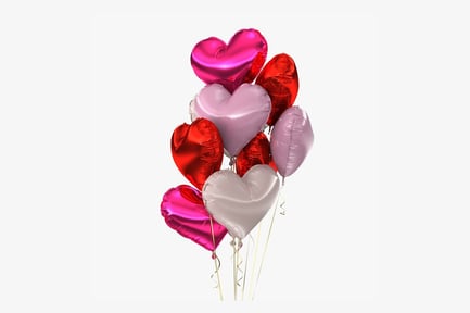 Preview: Festive Heart Balloons: Valentine's Celebration
