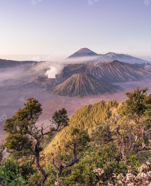 Preview: Amazing view of high mountains and blue sky