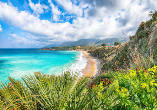 Preview: Superb seascape of Guidaloca Beach near Castellammare del Golfo.