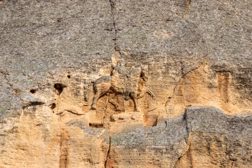 Preview: medieval large rock relief