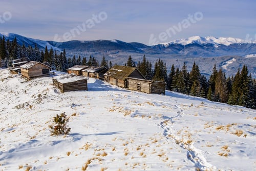 Preview: snow capped mountains