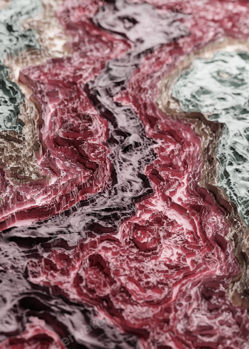 Preview: Colorful Stone texture background 3d render illustration. Modern trendy colorful illustration. Marbl