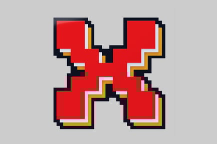 Preview: Pixelated letter h icon