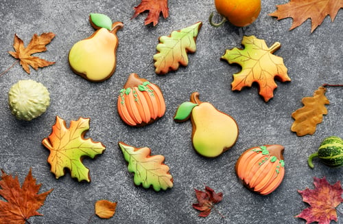 Preview: Multicolored autumn homemade cookies