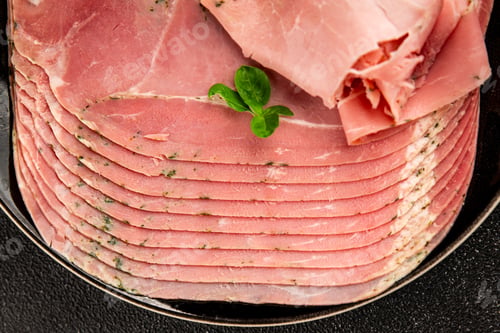 Preview: Ham spam pork prosciutto cotto natural product tasty snack fresh delicious gourmet food