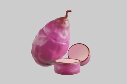 Preview: Stylized purple yam and sections