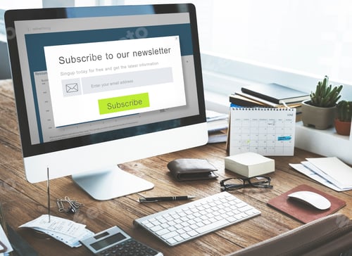 Preview: Subscribe Newsletter Advertising Register Member Concept