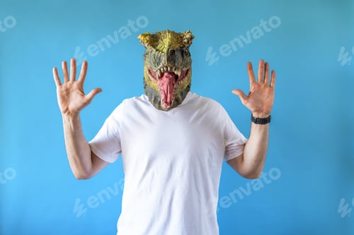 Preview: dinosaur-headed man
