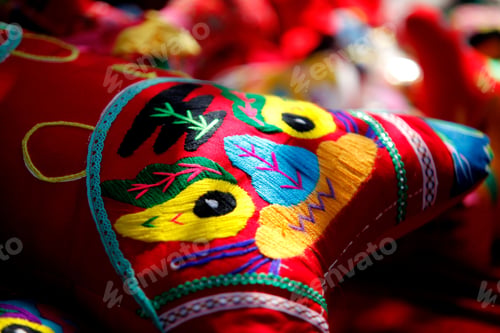 Preview: Aesthetically pleasing arrangement of various colorful throw pillows